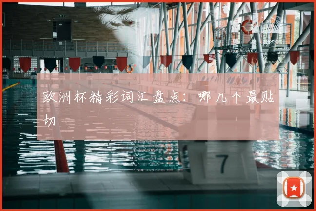 欧洲杯精彩词汇盘点：哪几个最贴切