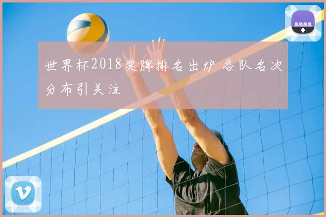 世界杯2018奖牌排名出炉 各队名次分布引关注